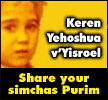 Share your simchas Purim with the poor of Israel
